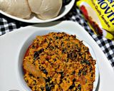 A picture of step 17 of Egusi soup.