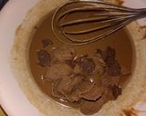 A picture of step 2 of Bourbon cake.