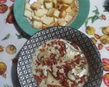 Foto del passaggio 8 della ricetta Vellutata di Funghi con Patate Rosse e Briciole di Speck Croccante