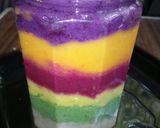 A picture of step 5 of Rainbow smoothie.