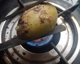 A picture of step 1 of Raw Mango Chutne Manga Chamanthi.
