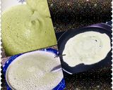 A picture of step 2 of Green Moong dal dosa.