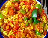 स्ट्रीट स्टाइल वेज़ मसाला मैगी (street style masala maggi recipe in Hindi) रेसिपी चरण 6 फोटो