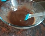 A picture of step 2 of Chocholate Wafer Rolls.