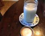 A picture of step 1 of California Farm Ube Horchata Smoothie.