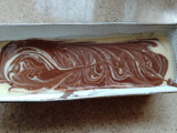 Budín marmolado bañado en Chocolate