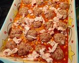Sült bab fasírt golyókkal recept fázis 5 fotója