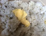 A picture of step 2 of Yam balls.