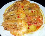 Foto langkah ke 8 dari resep Gulai Udang Kentang.