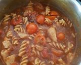A picture of step 4 of My Italian inspired Sausage Pasta Soup.