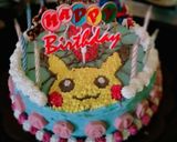 Foto langkah ke 2 dari resep Kue ultah 2 tokoh kartun.