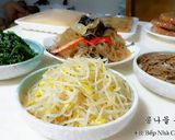 Hình bước làm 5 của món Giá Tương Trộn Gia Vị 콩나물 무침 (Món Chay)