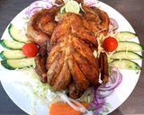 A picture of step 4 of Steam Chicken (without oil).