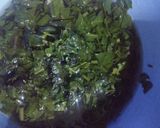 A picture of step 1 of Peanuts Stuffed Banana Appe in Spinach Sabudana Pudding.