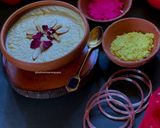 A picture of step 6 of Thandai Rabri.
