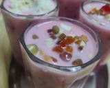 A picture of step 3 of Rose instant falooda mix.