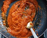 A picture of step 4 of Baingan ka aachar- Goanese Brinjal pickle.