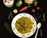 A picture of step 6 of Winter Veg Poha.