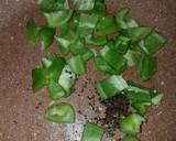 A picture of step 4 of Chilli beef.