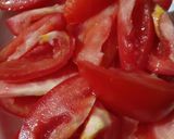 Hình bước làm 2 của món Mì xào Keto nấm thịt cà chua