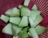 Foto langkah ke 13 dari resep Cake Dessert Box Melon.