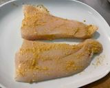 Une image de l'étape 4 de Filets de flétan marinés grillés.