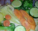 Sütőben sült rántott hús, vegyes, grillezett zöldségkörettel recept fázis 4 fotója