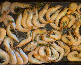 Foto del paso 3 de la receta: Langostinos al horno al cilantro (fácil)