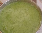 A picture of step 2 of Coriander leaves jowar puri.