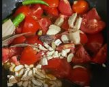 A picture of step 1 of Satvik Shahi Paneer.