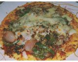 A picture of step 6 of Omelette Pizza.