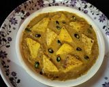 A picture of step 3 of Corn flour Malai paneer.