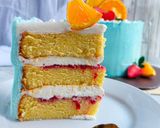 Foto langkah ke 10 dari resep Birthday Cake base vanila cake All in One.