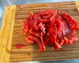 Une image de l'étape 4 de Saumon au poivron rouge, aneth et citron.