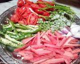 A picture of step 5 of Colourful sabzi pulao.