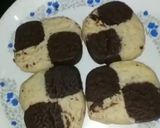 A picture of step 9 of Easy eggless chocolate marble cookies 🍪.