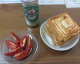 Hình bước làm 6 của món Bánh sandwich trứng rán