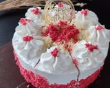 Foto langkah ke 4 dari resep Cake Kukus Red Velvet.