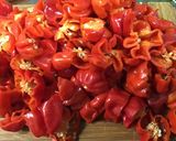 Une image de l'étape 7 de Sauces aux trois piments, coriandre et radis noir.