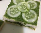 A picture of step 3 of Green Sandwich.