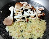 烤紅粉嫩雞胸佐菌菇燉飯/生米做法/西餐烹調的食譜步驟4照片
