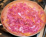 A picture of step 1 of Homemade Southern-Style Longaniza with Garlic Mashed Potatoes and Red Cabbage Sauerkraut.