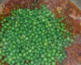 A picture of step 5 of Green Peas biryani.