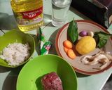Foto langkah ke 1 dari resep MPASI Sapi Kentang Wortel Jamur (Karbo+Prohe+Prona+Lemak+Sayur).