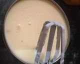 A picture of step 2 of Independence Day special fruit custard.