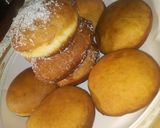 A picture of step 2 of Eggless doughnuts.
