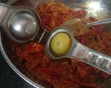 A picture of step 1 of Red mirchi achar.