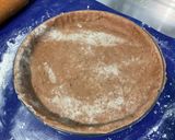 Une image de l'étape 3 de Tarte poires, chocolat, vanille (pâte brisée au chocolat).