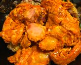 A picture of step 5 of Green Mango Chicken Curry.