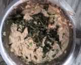 A picture of step 3 of Farali pakode.